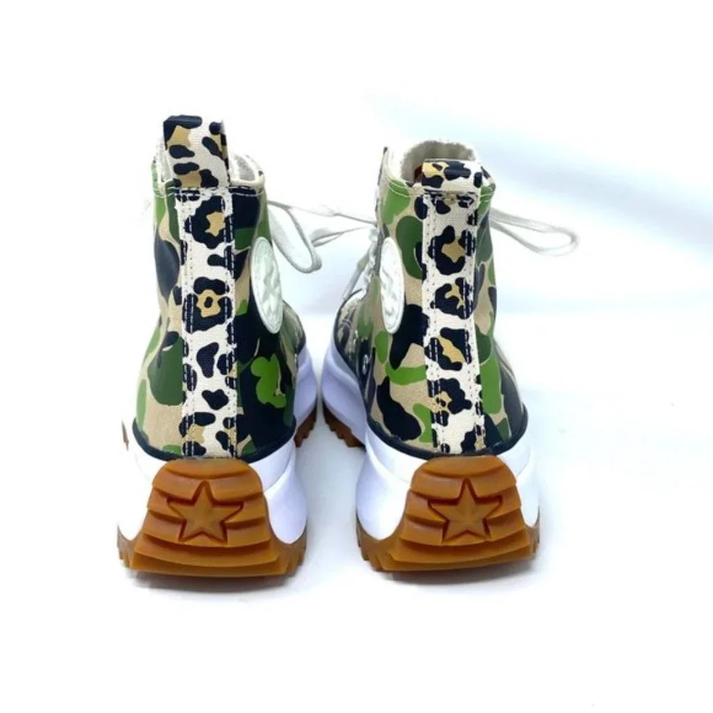 💖MEGA SALE💖Converse 170913C Women's 5.5 Run Star Hike High Candied Ginger Camo
